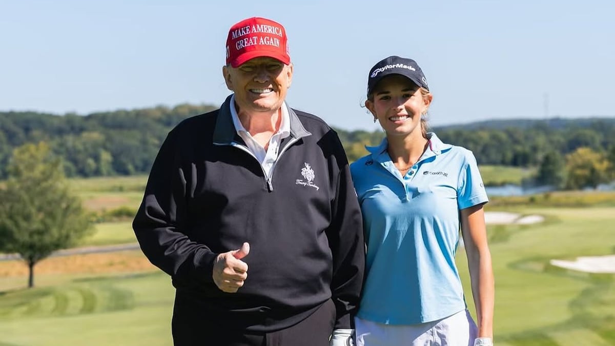 Kai Trump, la nieta favorita del presidente estadounidense, de apoyarle en las campañas a jugar juntos al golf