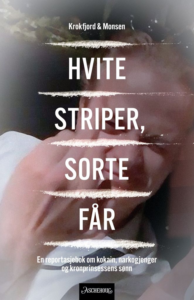 Portada del libro titulado 'Hvite striper, sorte får' (en español, Rayas blancas, ovejas negras) que aborda el controvertido caso de Marius Borg Høiby de la editorial Aschehoug