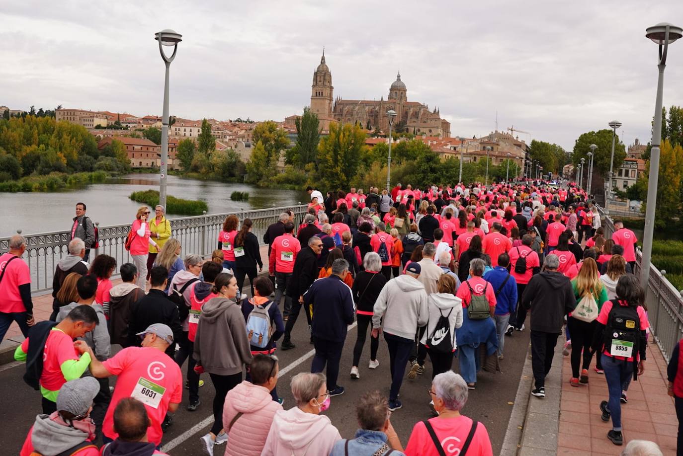Salamanca 'se tiñe' de rosa por el cáncer
