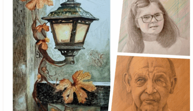 Arte tomellosero en las redes: Dos retratos y una bella acuarela