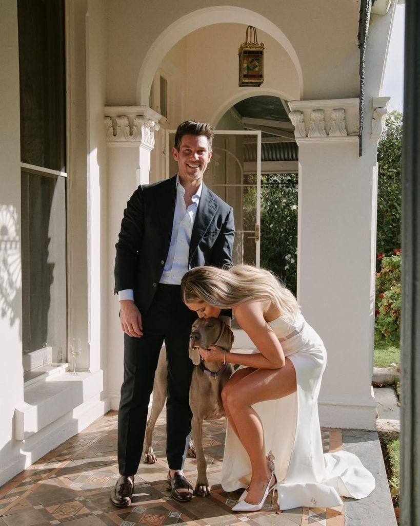 Los nuevos vecinos de los Beckham en los Cotswolds, Blair Raymond James y su mujer, Melanie Adams.