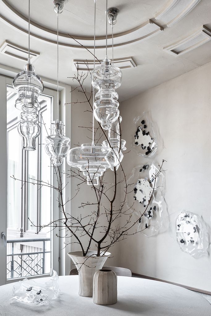 Lámparas de techo de vidrio soplado