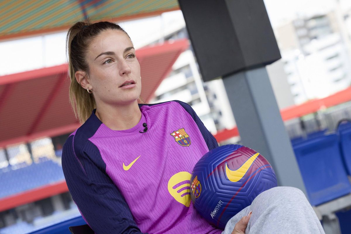 Alexia Putellas durante la entrevista con SPORT