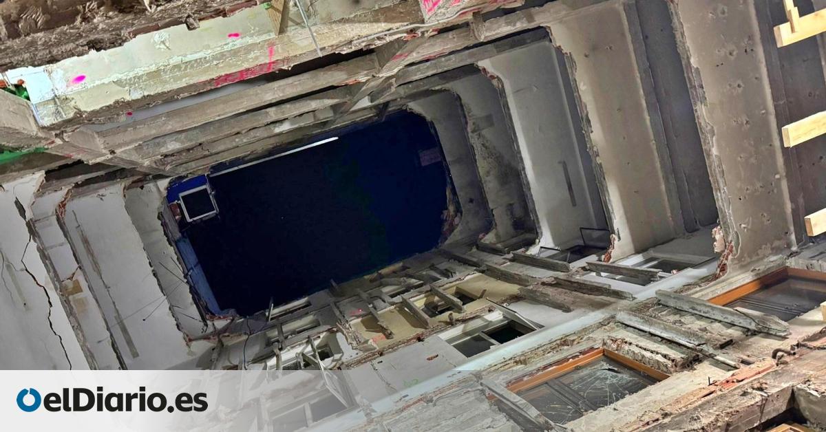 Las hipótesis del derrumbe en Madrid: mucho material de obra acumulado, un edificio antiguo y pocas certezas