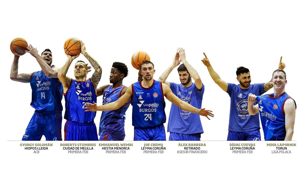 Los héroes del ascenso del San Pablo Burgos a ACB se buscan la vida