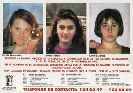 Víctimas del caso Alcàsser