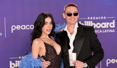 Kenia Os y Peso Pluma: la pareja que se robó todas las miradas en los Premios Billboard de la Música Latina 2025
