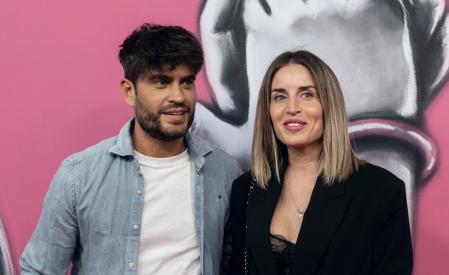 Marta Castro and Rodri Fuertes at photocall for 25 anniversary of Mamma Mia Musical in Madrid on Friday, 5 April 2024