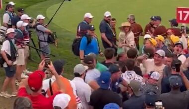 Salen a la luz más vídeos del incidente de la mujer de McIlroy con el público de la Ryder