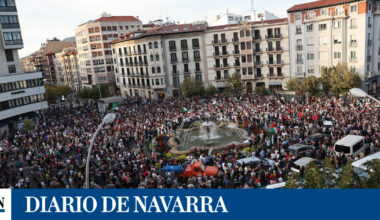 La convocatoria en Merindades en favor de la Flotilla corta el tráfico