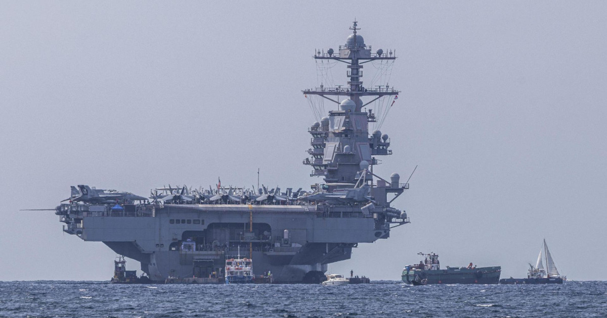 La espectacular estancia del portaaviones nuclear más poderoso de Estados Unidos en Palma