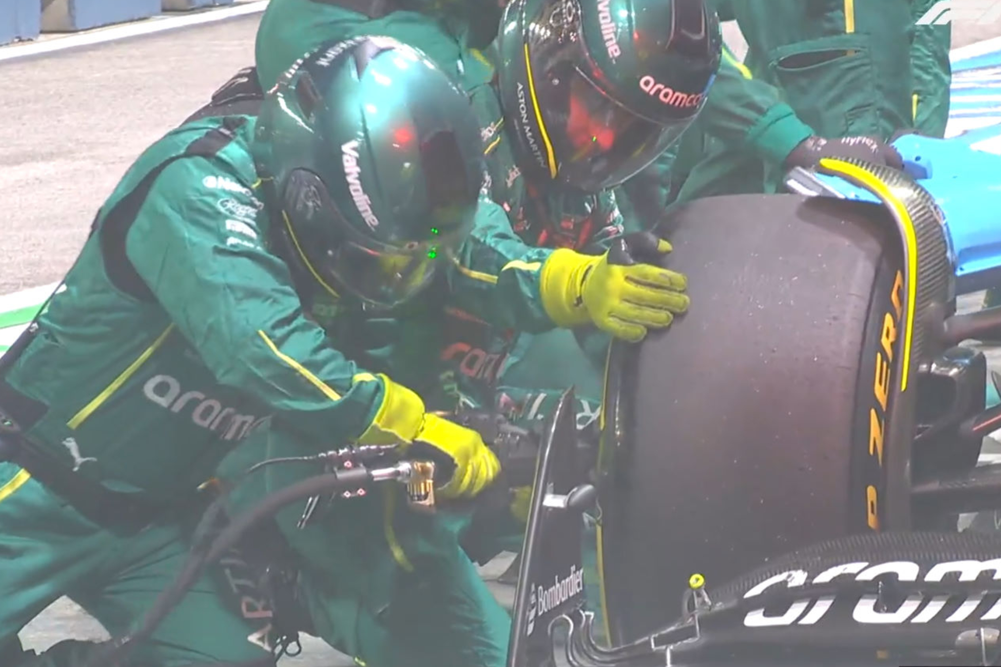 La parada lenta de Alonso.