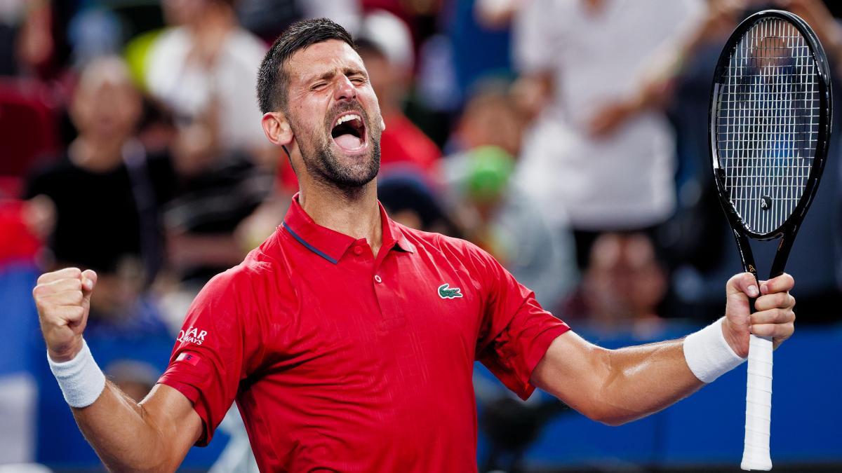 Djokovic hace historia en Shanghai a sus 38 años
