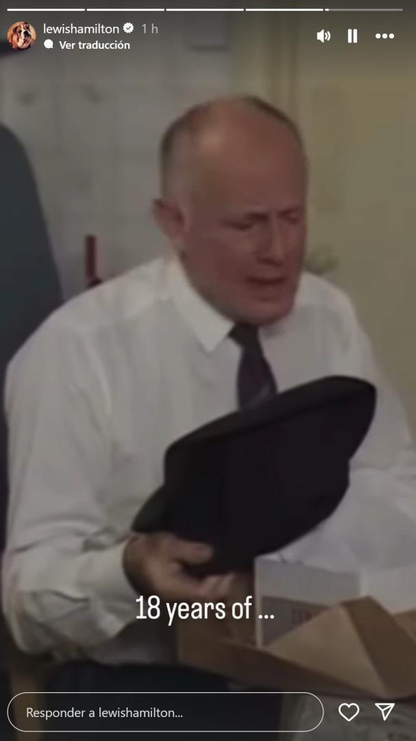 La imagen del personaje que decía "no me lo puedo creer", publicada por Hamilton.