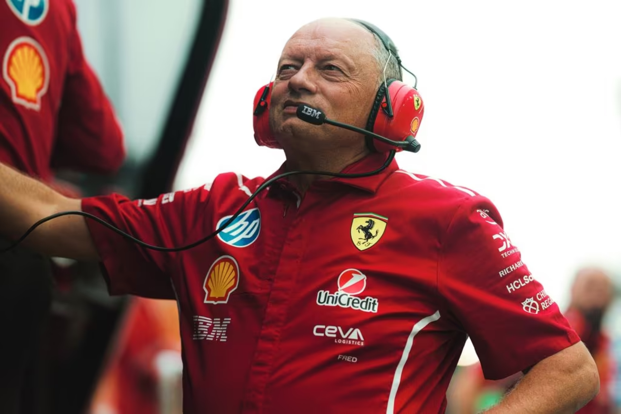 Fred Vasseur, durante el GP de Singapur de F1 2025.