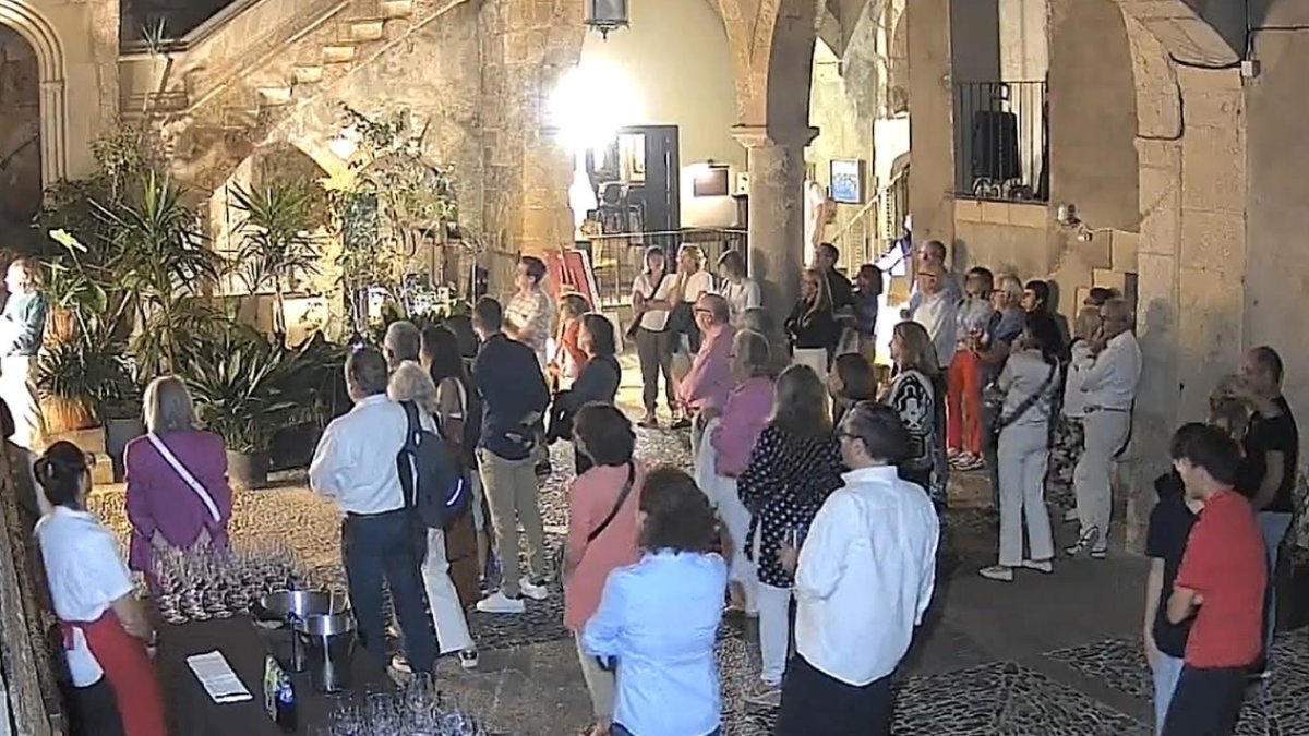 Inauguración de la muestra en la Galeria d