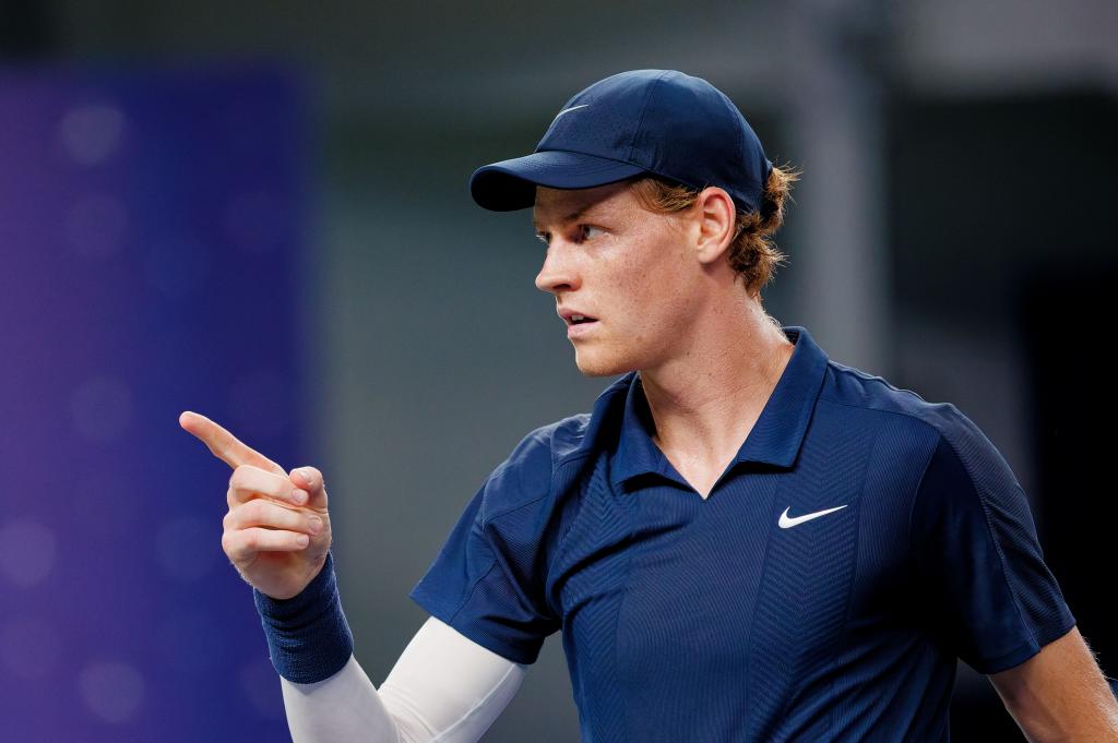 Sinner, durante su participación en el Masters 1.000 de Shanghái 2025.