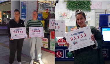 Cistierna, a la izquierda y Fuentes Nuevas, a la derecha, han sido las localidades agraciadas con los primeros premios de la Lotería Nacional.