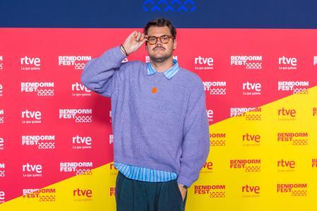 Greg Taro en la presentación del Benidorm Fest 2026