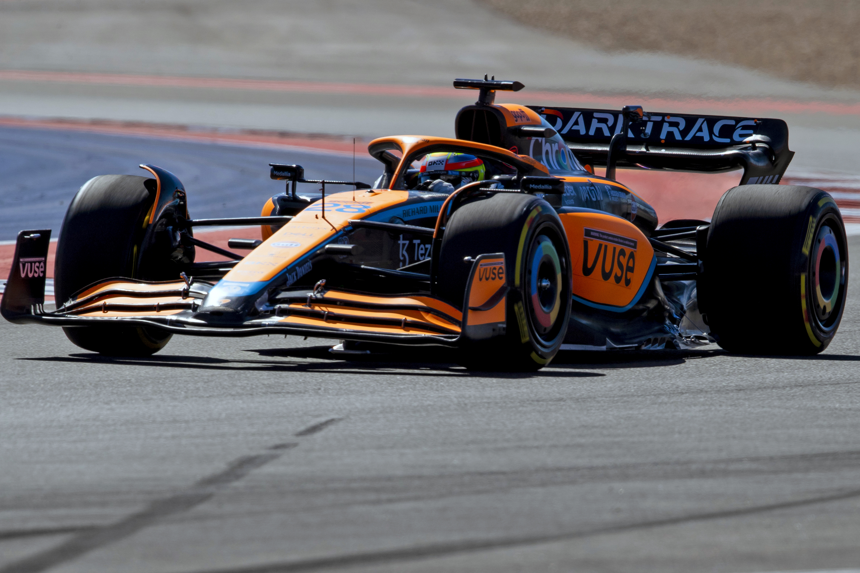 Alex Palou pilotando el McLaren MCL36 en los Libres del GP de las Américas