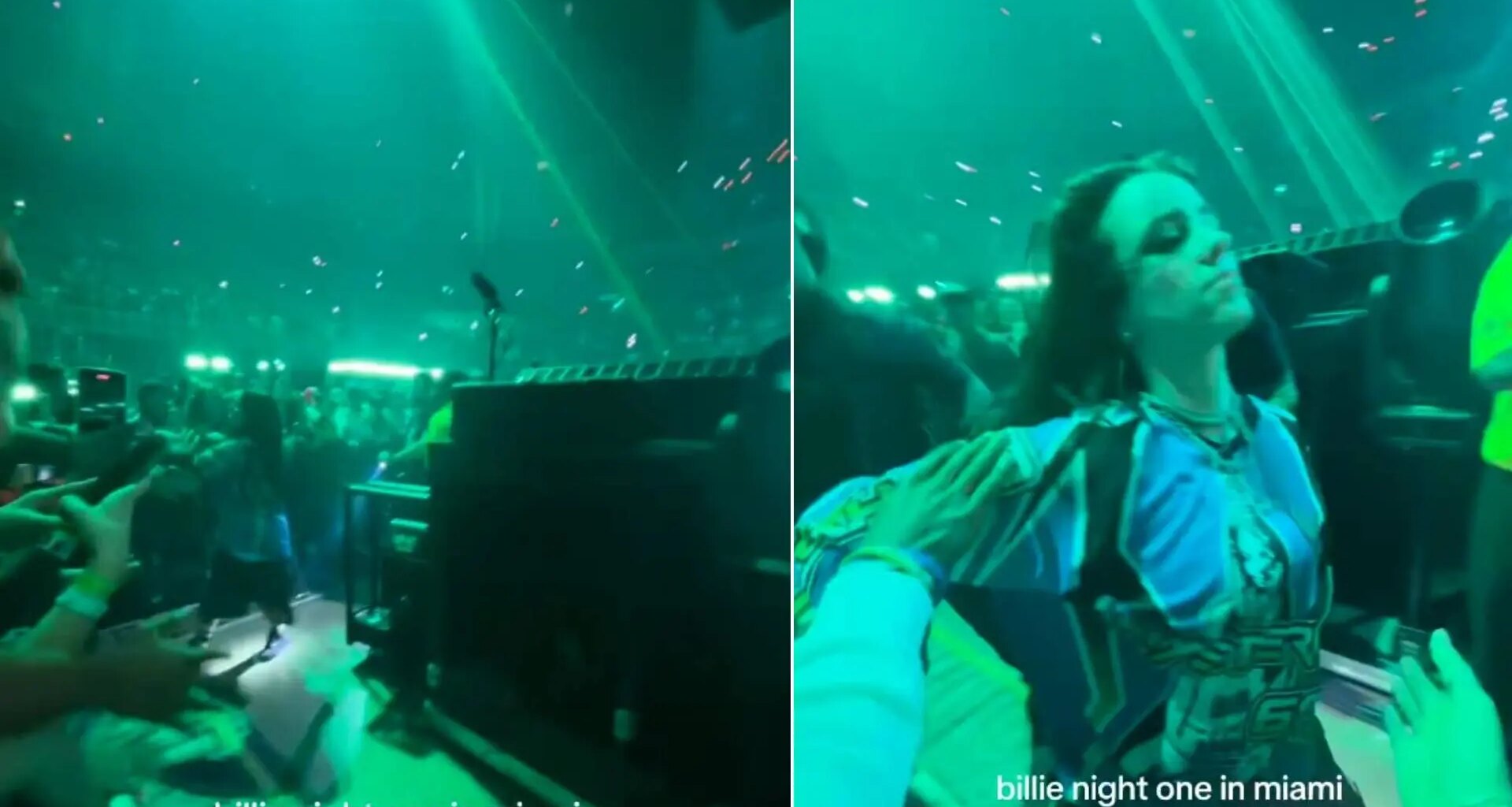Billie Eilish sufre una agresión por parte de un fan durante su concierto en Miami