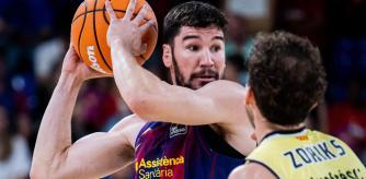 Brizuela en acción durante el FCB - Hiopos Lleida