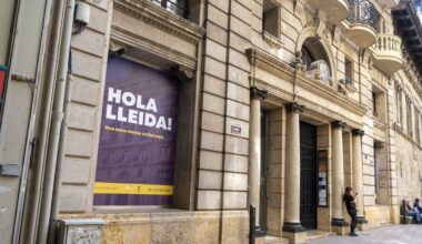 Local junto al edificio de la Paeria donde está previsto que abra la Casa del Libro de Lleida. - PAU PASCUAL PRAT