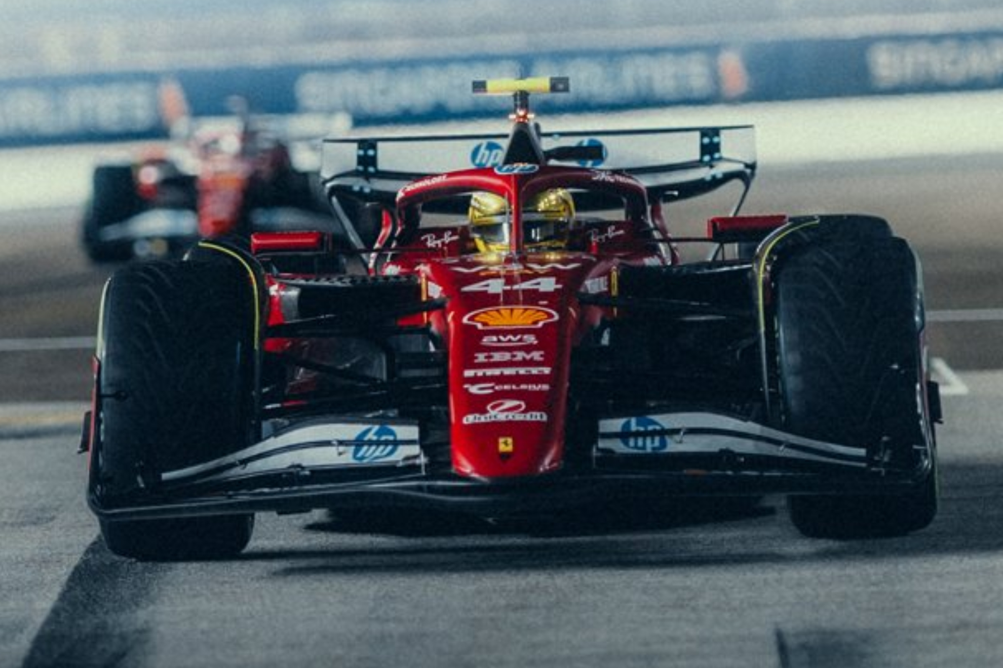 Lewis Hamilton, a los mandos del SF-25.