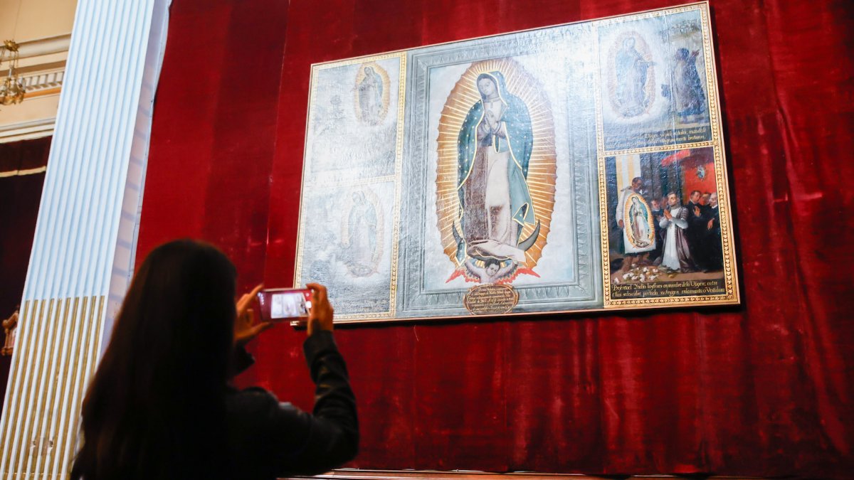 Cuadro en la iglesia del convento de las concepcionistas de Ágreda.