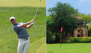 El 'explorador' Rory McIlroy debuta en el campo construido entre monumentos del Imperio Mogol