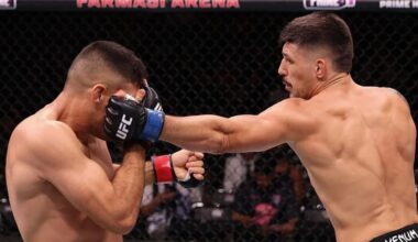 ¡Vaya pegada tiene Joel Álvarez! Le partió la cara, literalmente, a su rival en el UFC Río