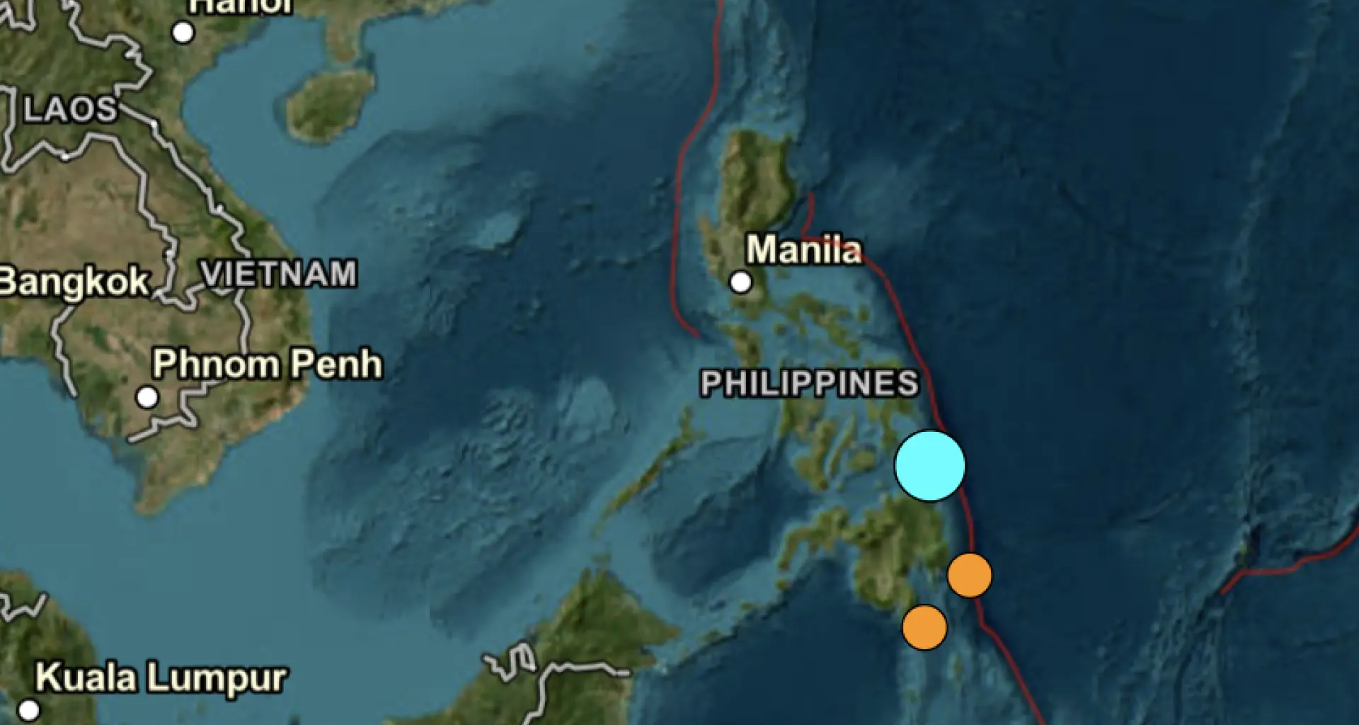 Un terremoto de magnitud 6,0 sacude la isla de Mindanao en Filipinas