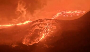 El volcán Kilauea erupciona en Hawái con fuentes de lava de récord, de hasta 500 metros de altura