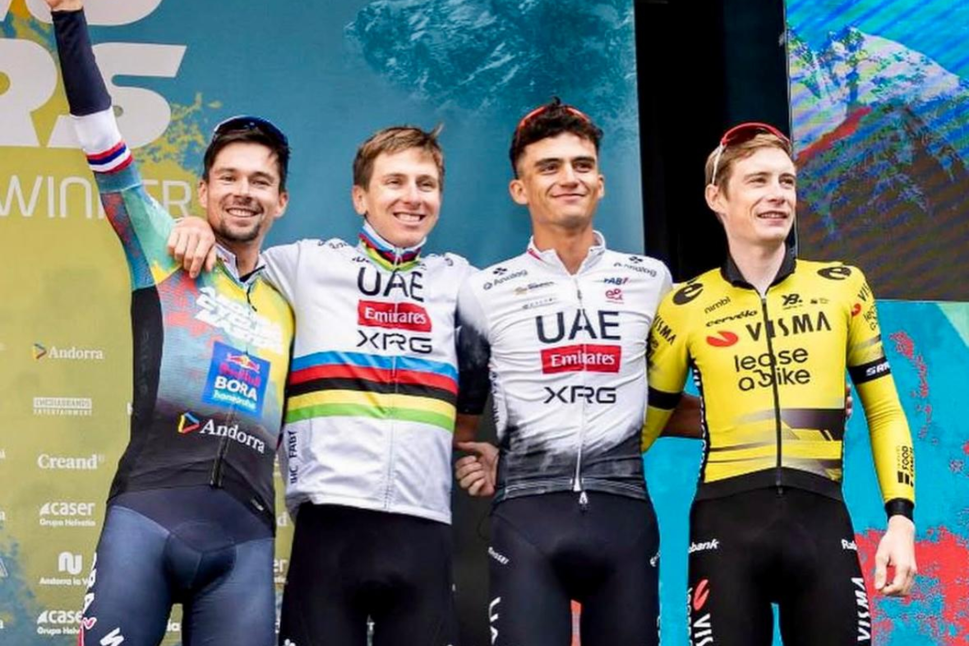 Roglic, Pogacar, Del Toro y Vingegaard en Andorra.