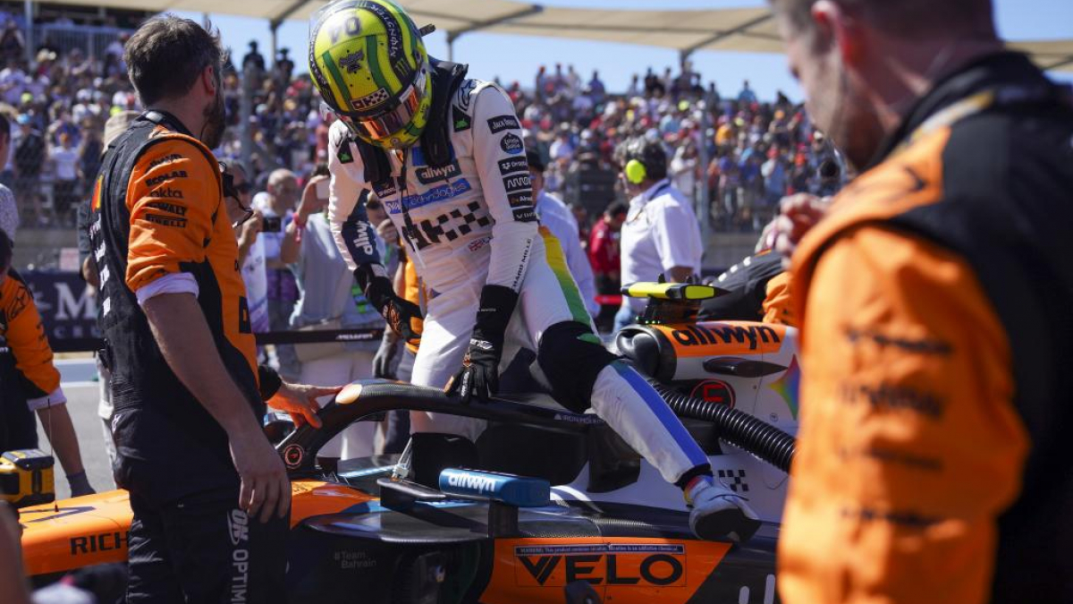 La guerra psicológica estalla; Red Bull multado por quitar la pegatina de Norris en parrilla