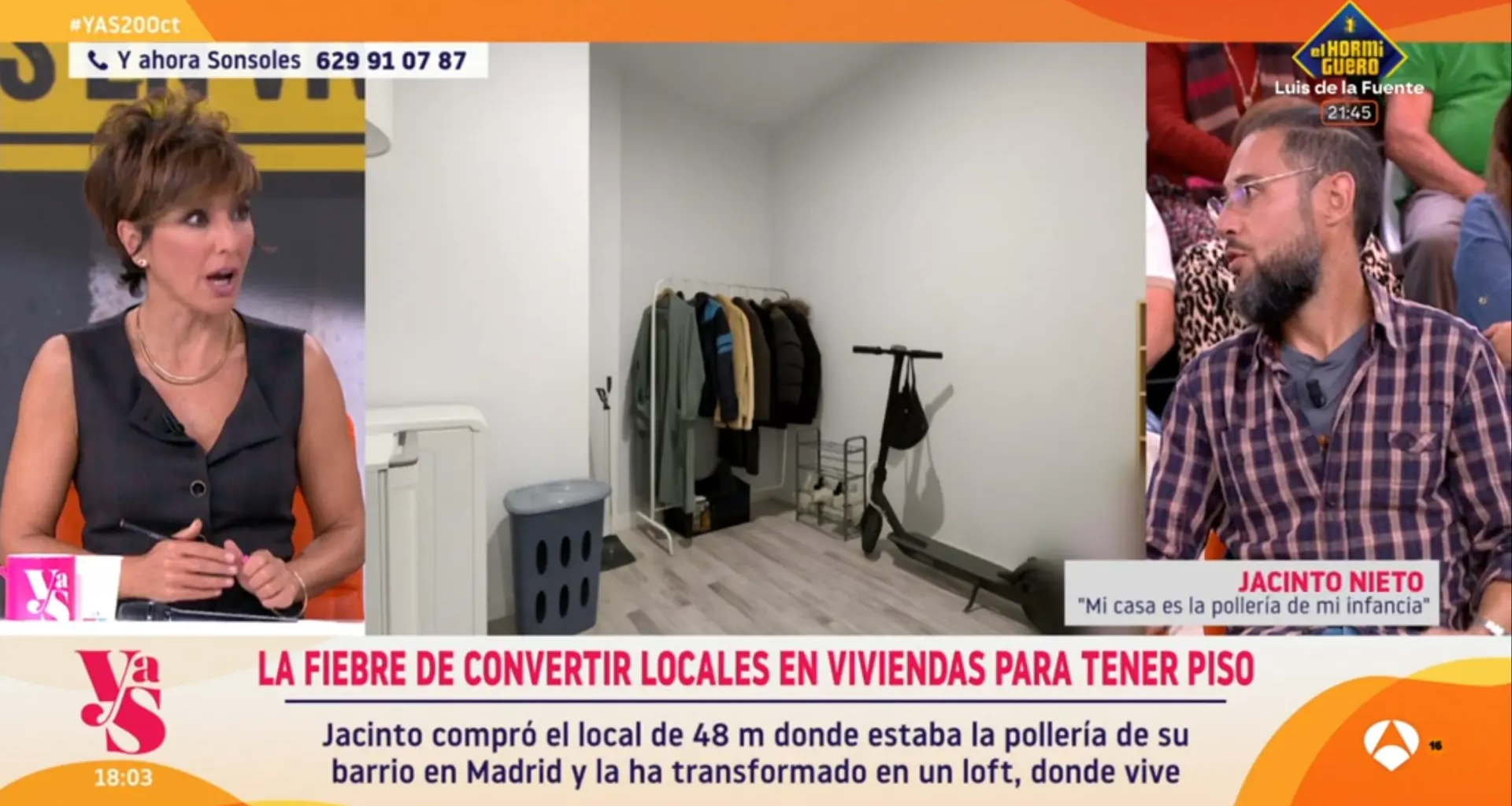 Sonsoles Ónega mete la pata al preguntar en directo por la licencia de habitabilidad de un invitado que vive en una antigua pollería