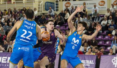 Un lance del UEMC CBC Valladolid-Estudiantes.