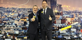 Jaume Collboni, alcalde de Barcelona, y Berni Álvarez, conseller d'esports