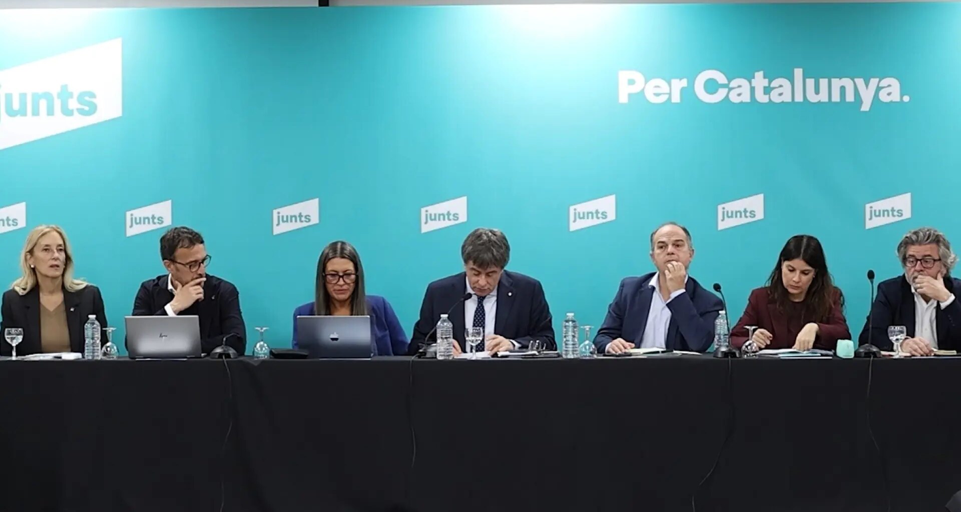 Reunión de Junts y Puigdemont, en directo
