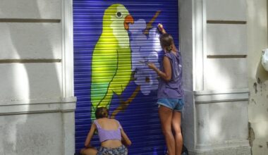 Alianza entre comerciantes y grafiteros