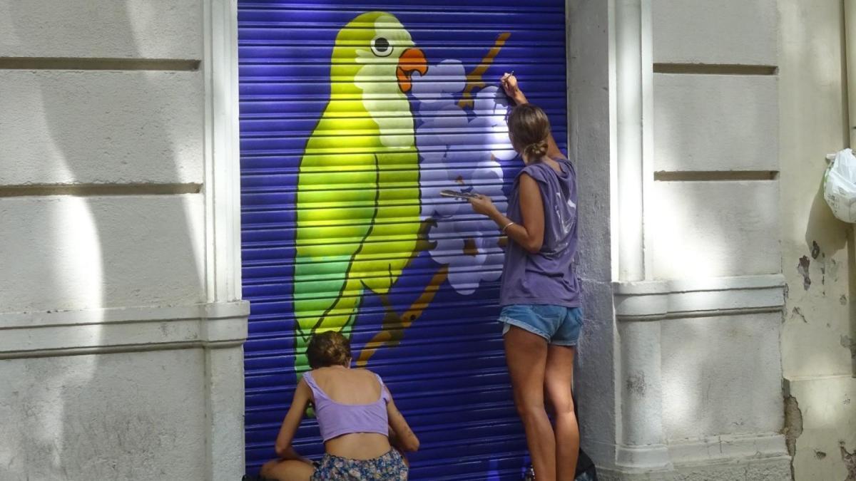 Alianza entre comerciantes y grafiteros