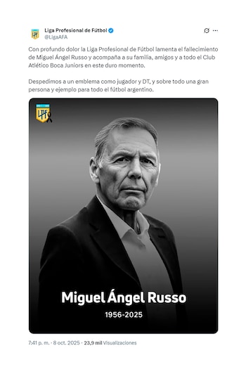 La Liga Profesional recordó a