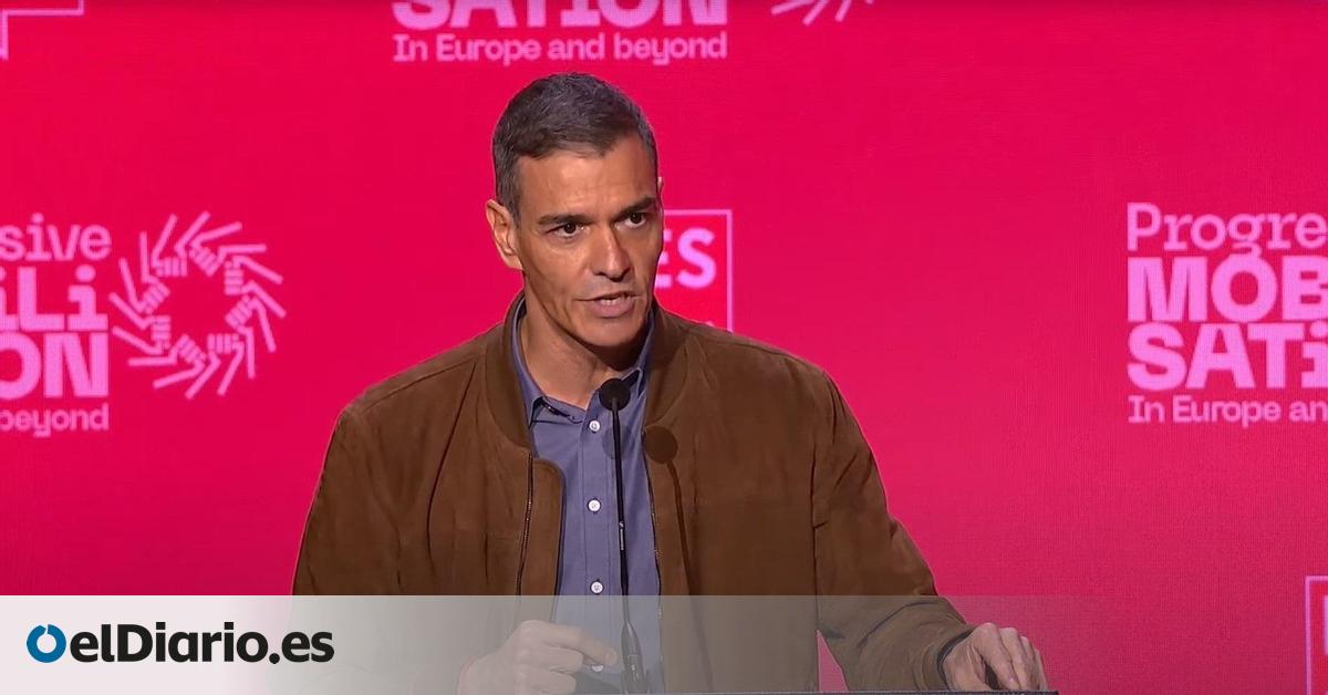 Sánchez propone un salario mínimo común para la UE y acusa al PP de convertirse en "satélite" de la extrema derecha