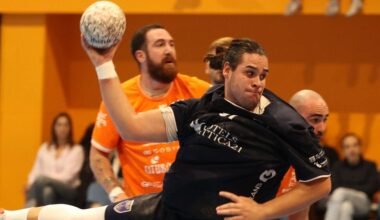 Sergio Torío, en una acción frente al Eivissa.