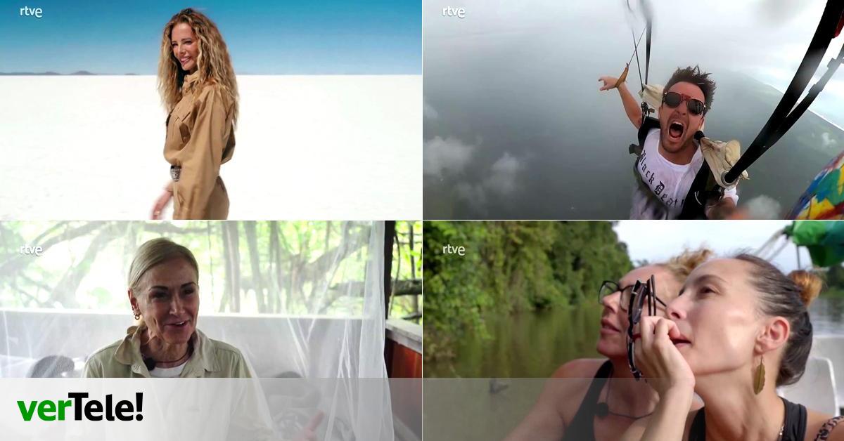 RTVE muestra nuevas imágenes de 'Hasta el fin del mundo' con sus famosos en carrera... ¡hasta por aire!