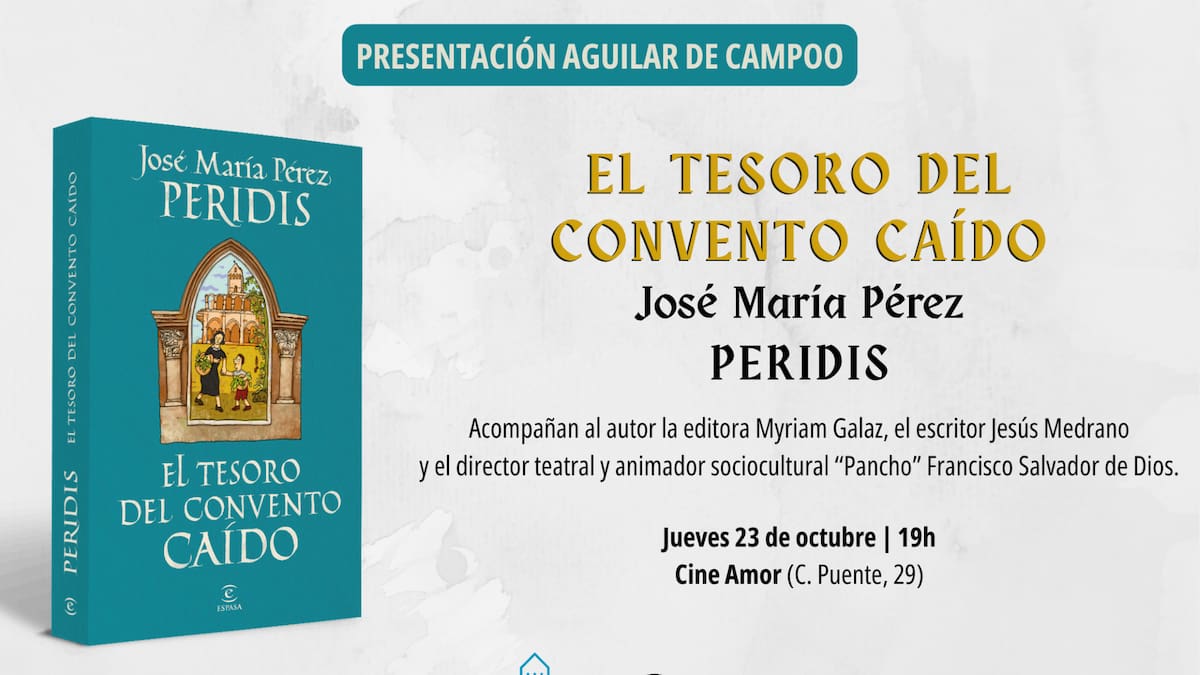 Peridis presenta su nuevo libro "El tesoro del convento caído", en Aguilar de Campoo | Ocio y cultura