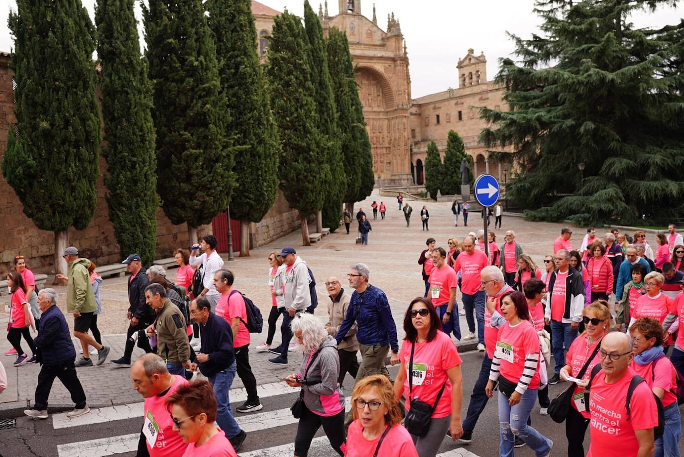 Salamanca 'se tiñe' de rosa por el cáncer