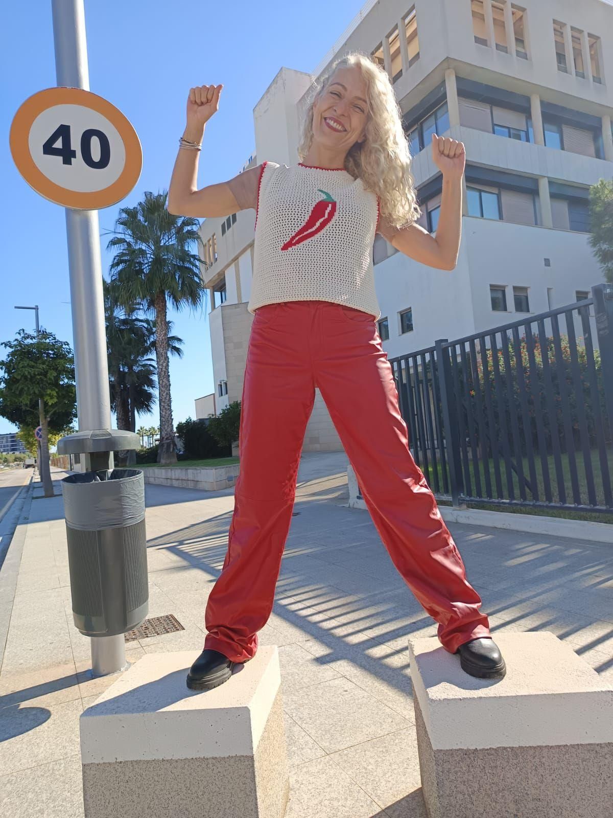 Roser Amills, radiante: "Hace 40 años que mi abuelo algaidín Miquel Bibiloni Sastre me regaló una máquina de escribir"