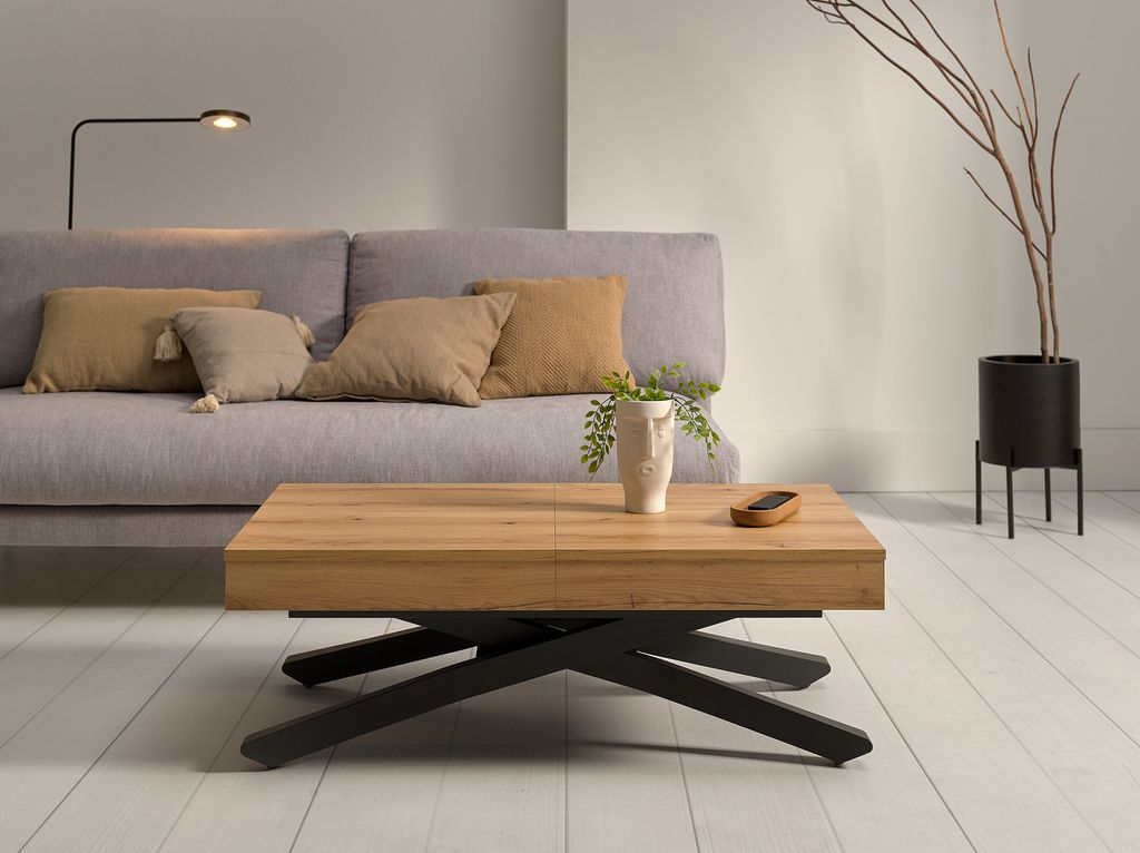 Mesa de centro extensible y elavable