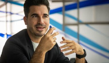 Javier Castillo durante su reciente visita a a Tenerife.